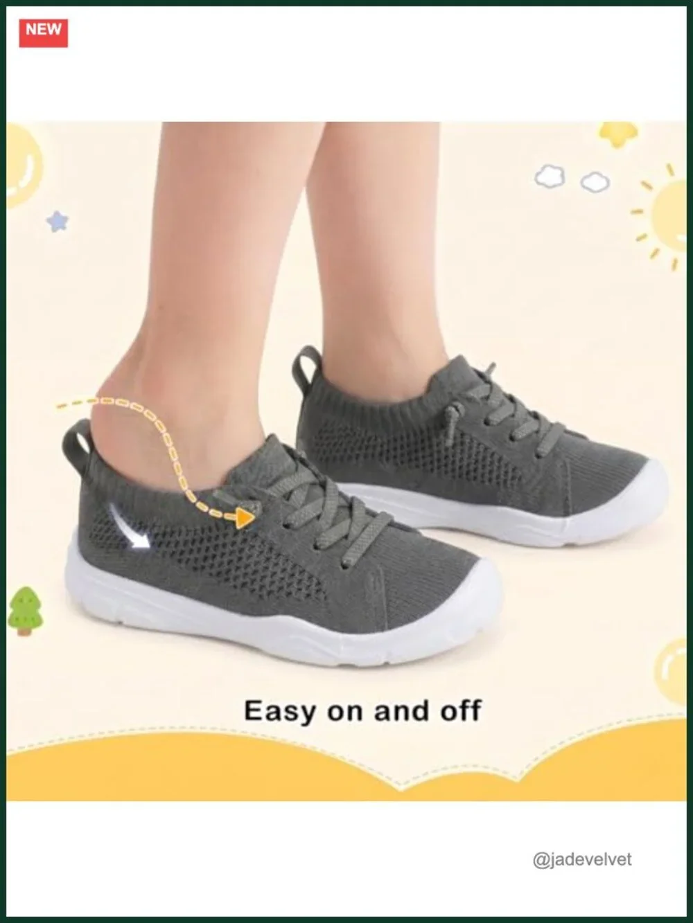 Toddler Barefoot Slip-On Sneakers Breathable Lightweight Wide Toe Box